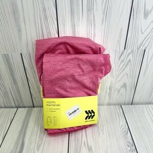 COPY - All in Motion Youth thermal set pink New Stretch  Moisture Wicking